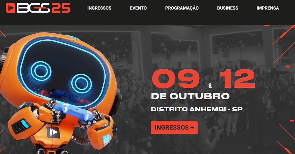 🎮Excursão BGS 2025 (Campinas, Indaiatuba, Valinhos, Louveira, Jundiaí)🎮