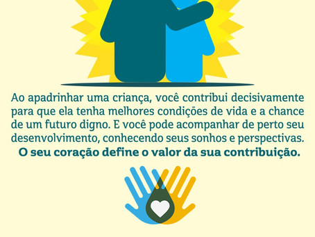 Já pensou em apadrinhar uma criança e ajudar a mudar sua história?