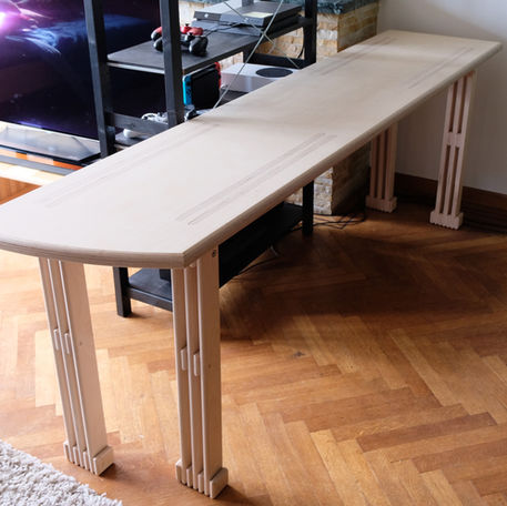 Side Table made by Art Disguised as furniture