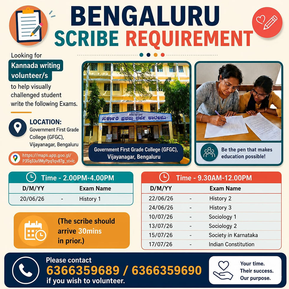 Bengaluru: VScribe @ GFGC , Vijayanagar, Bangalore