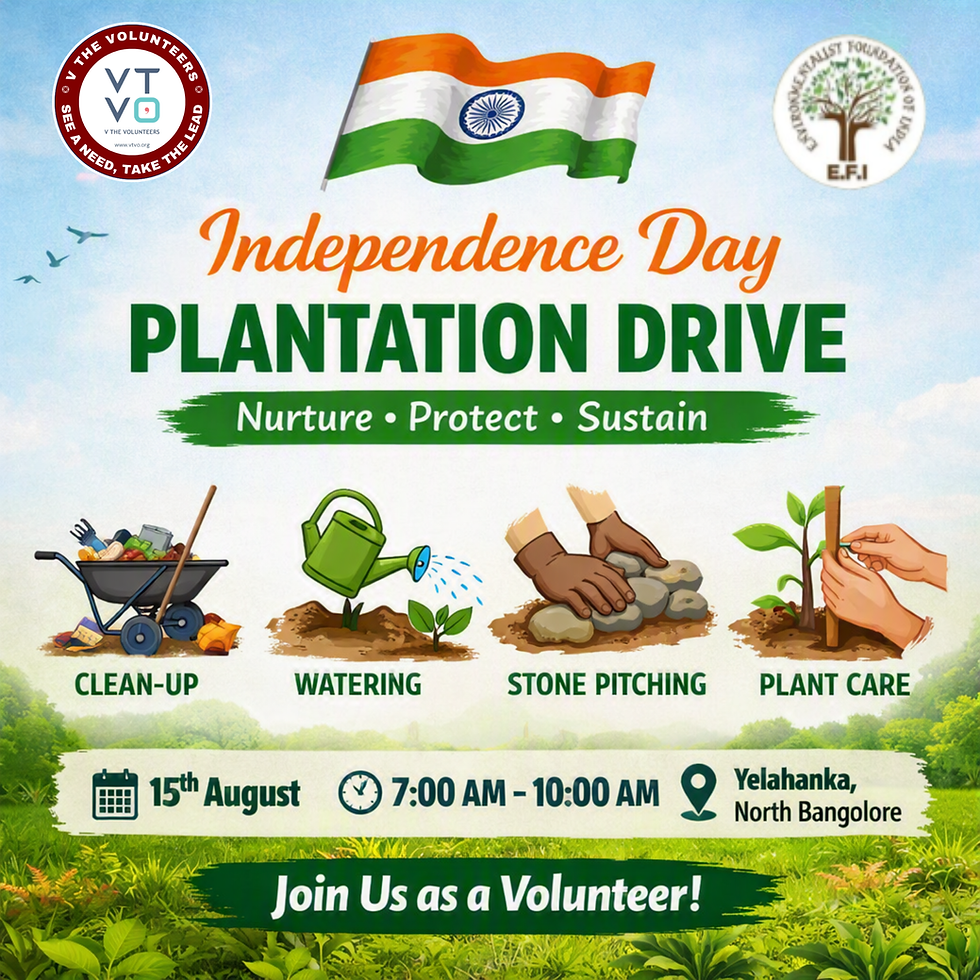 Bengaluru :VGreen Plantation Maintenance @Yelahanka North