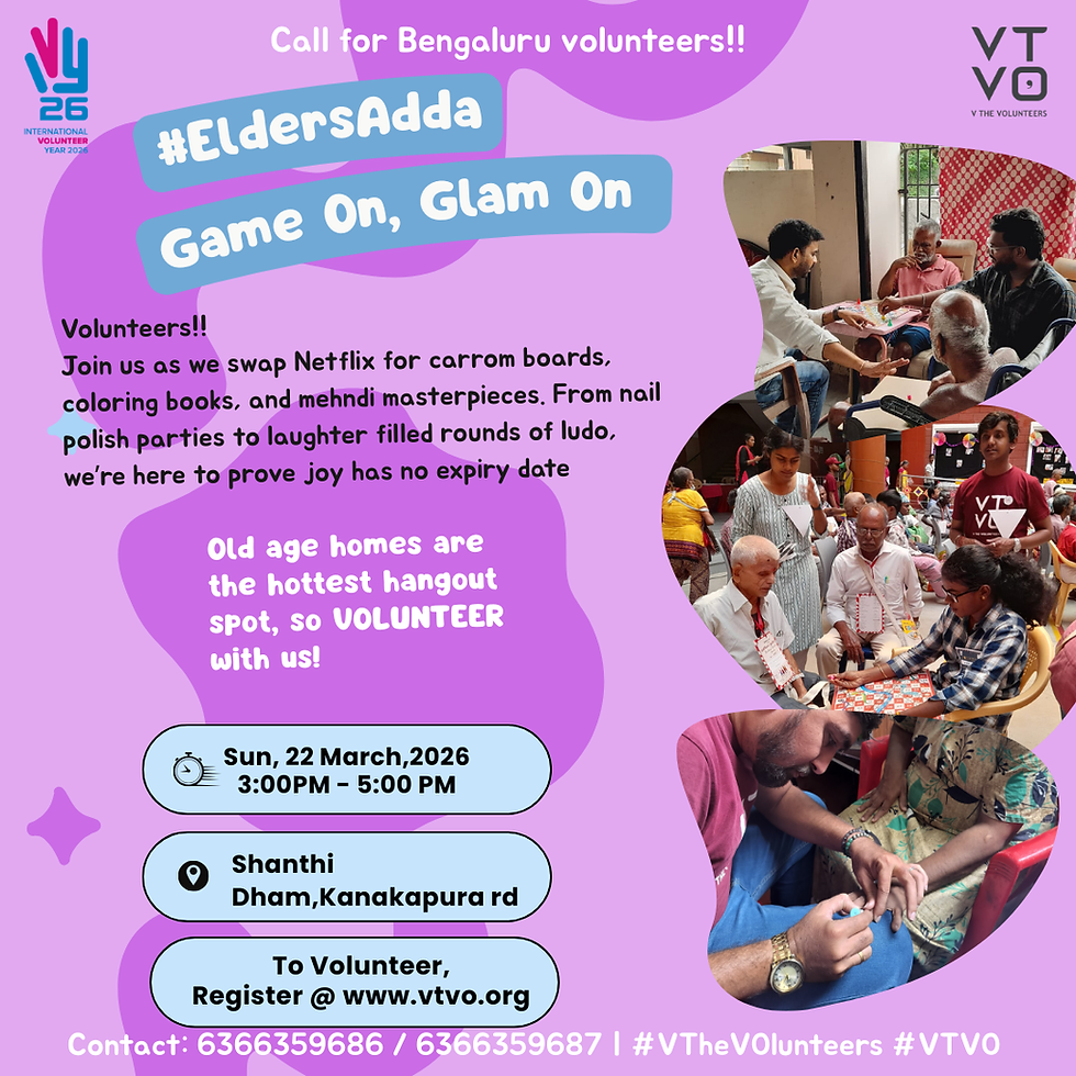 Bengaluru : Elders Adda @ Shanthidham Foundation, Kanakapura Road