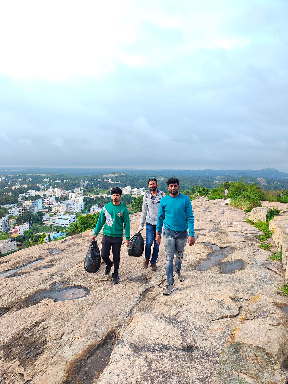 Bengaluru : VGreen @ Bannerghatta hills #CleanUpDrive