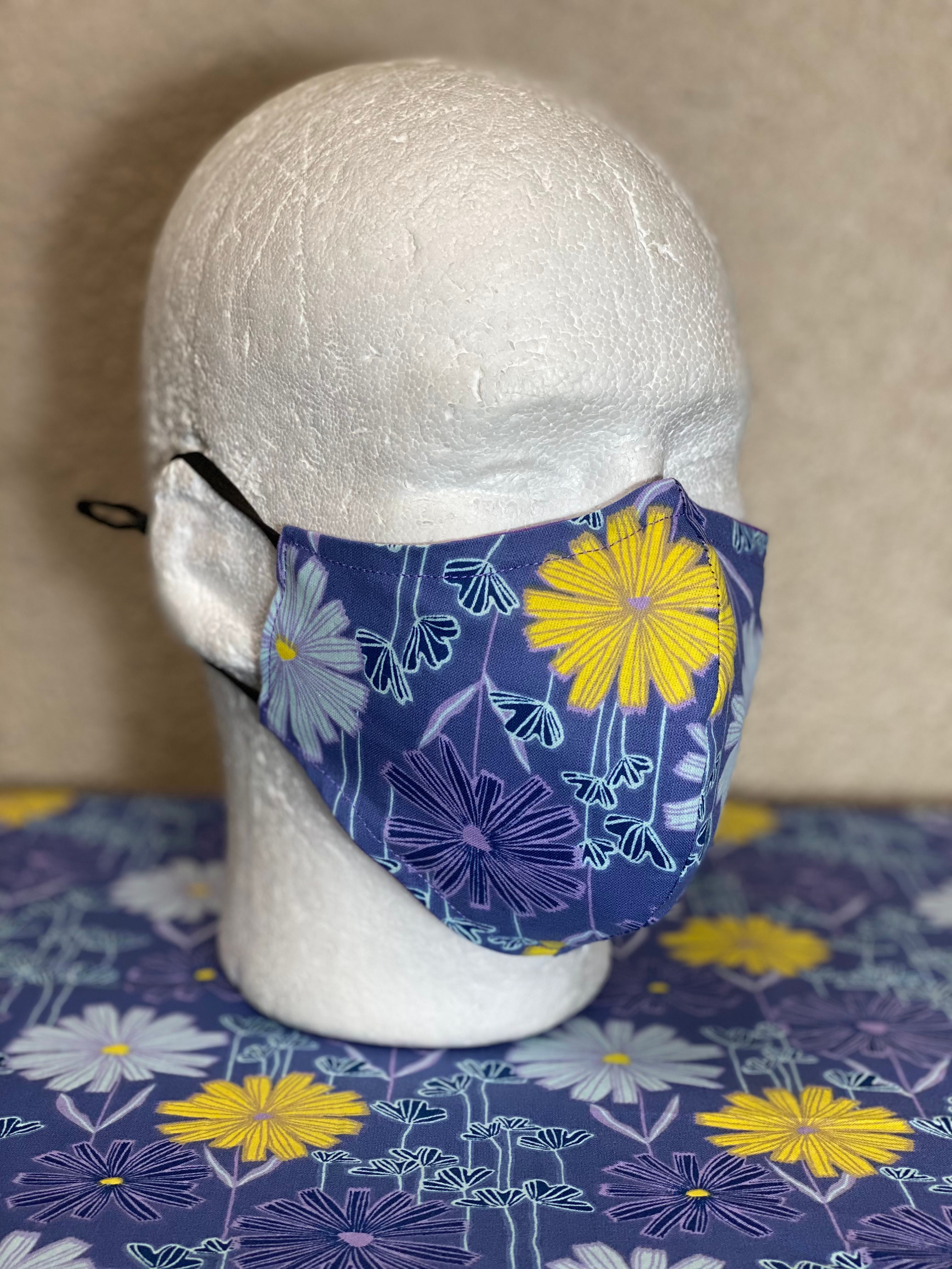 Floral print Face Mask CONE SHAPE STYLE
