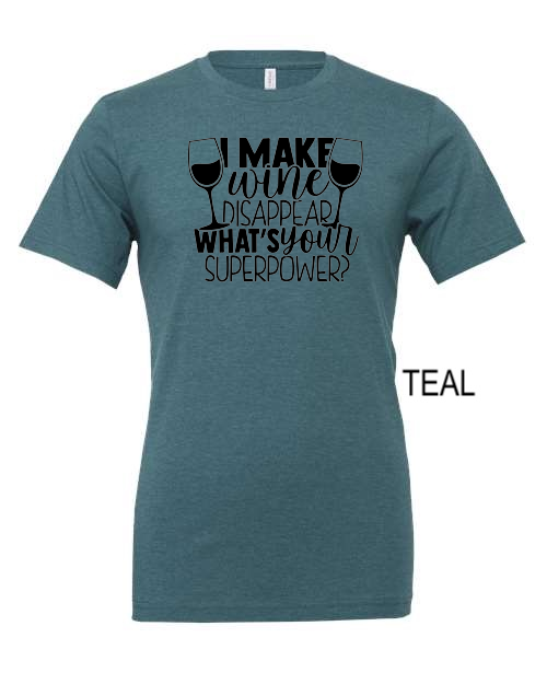Thumbnail: I make wine disappear. What's your superpower?