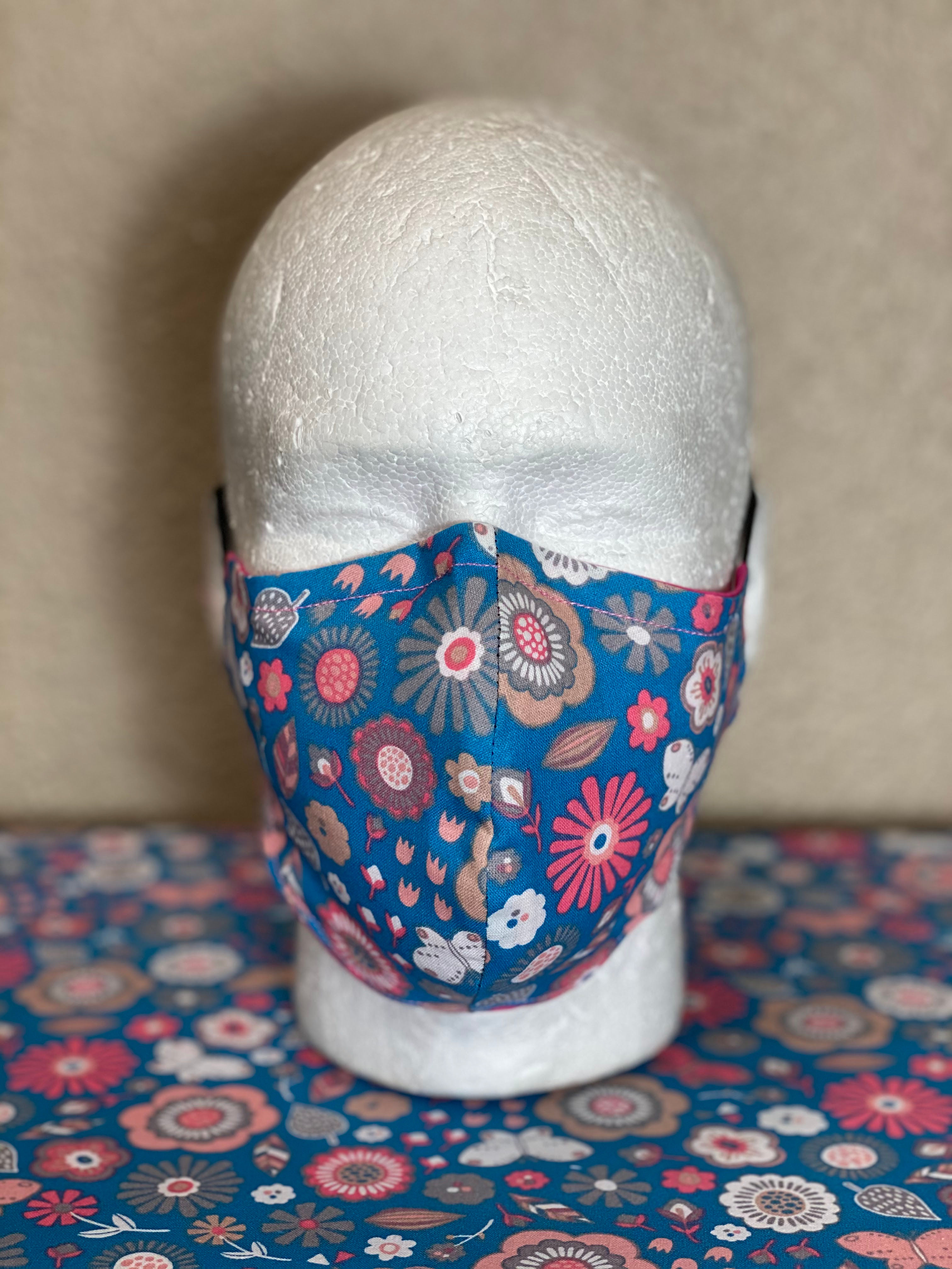 Floral print Face Mask CONE SHAPE STYLE