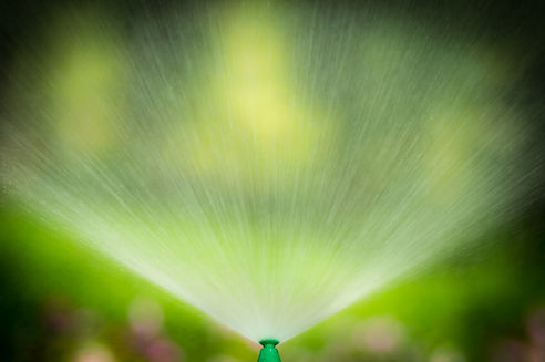Water from sprinkler in the public park.jpg