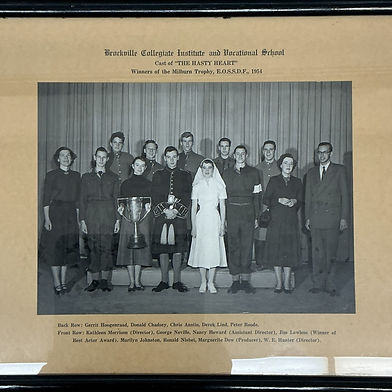 Cast of The Hasty Heart Play; 1954