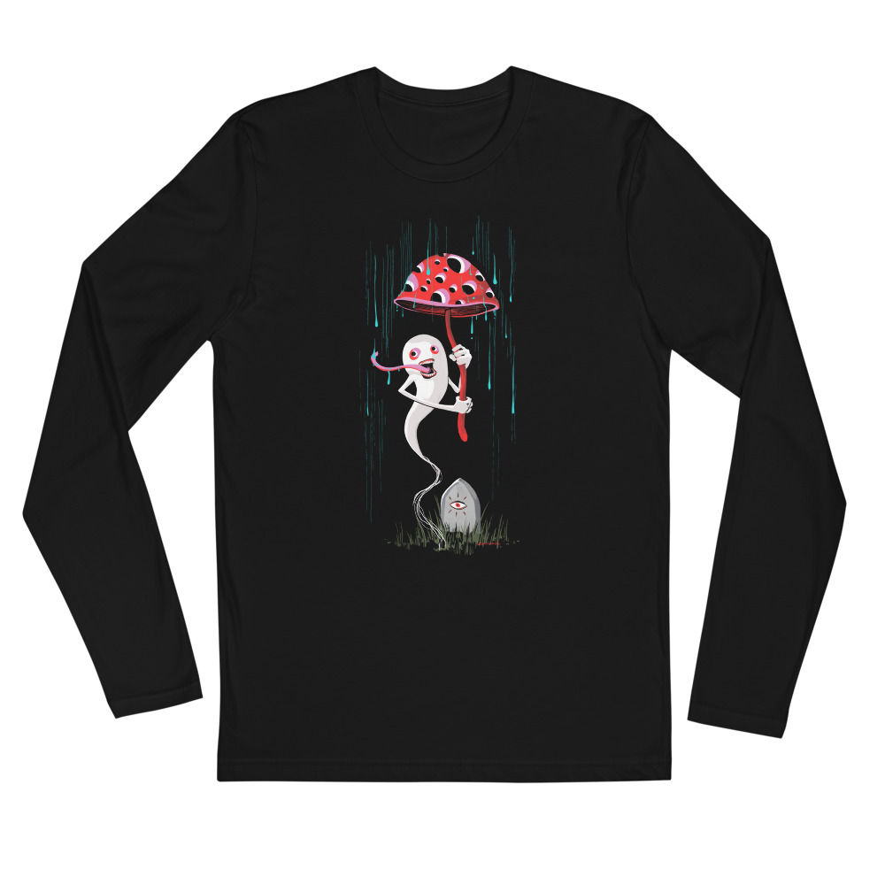 Shroom Ghost - Long Sleeve Fitted Crew