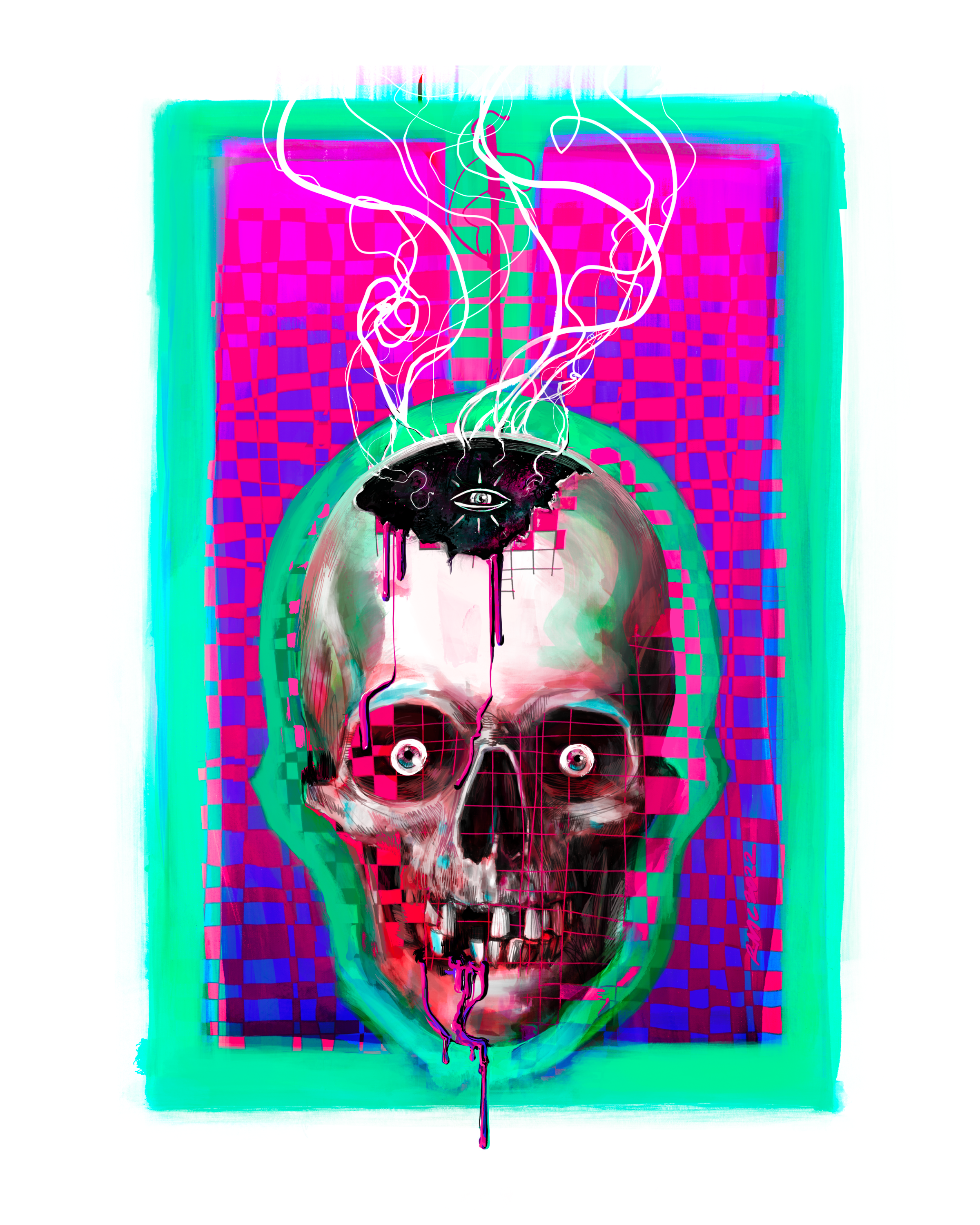 'Neon Giallo' (2023) Print