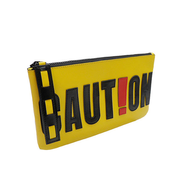 Yellow Pouch with Plastic Chain