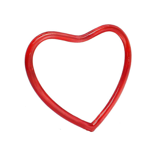 Heart Shape Red Plastic Frame