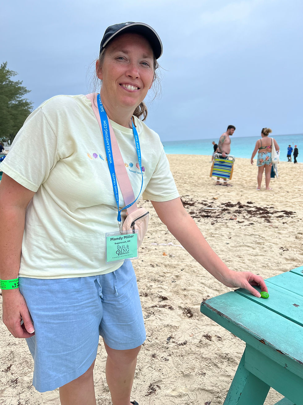 Rock 1848 - Found by Mandy in Cheyenne Canon Park and left on Seve Mile Beach, Grand Cayman Island