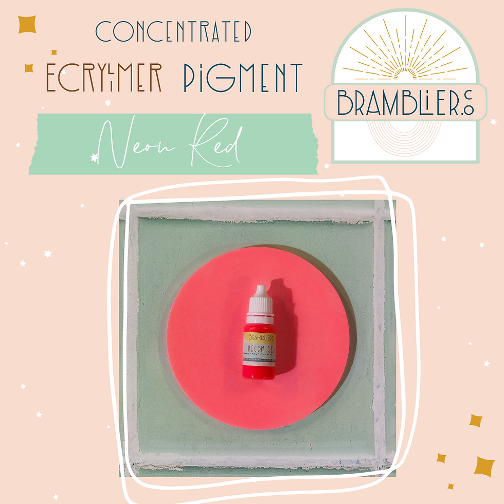 Neon Red - concentrated Ecrylimer pigment