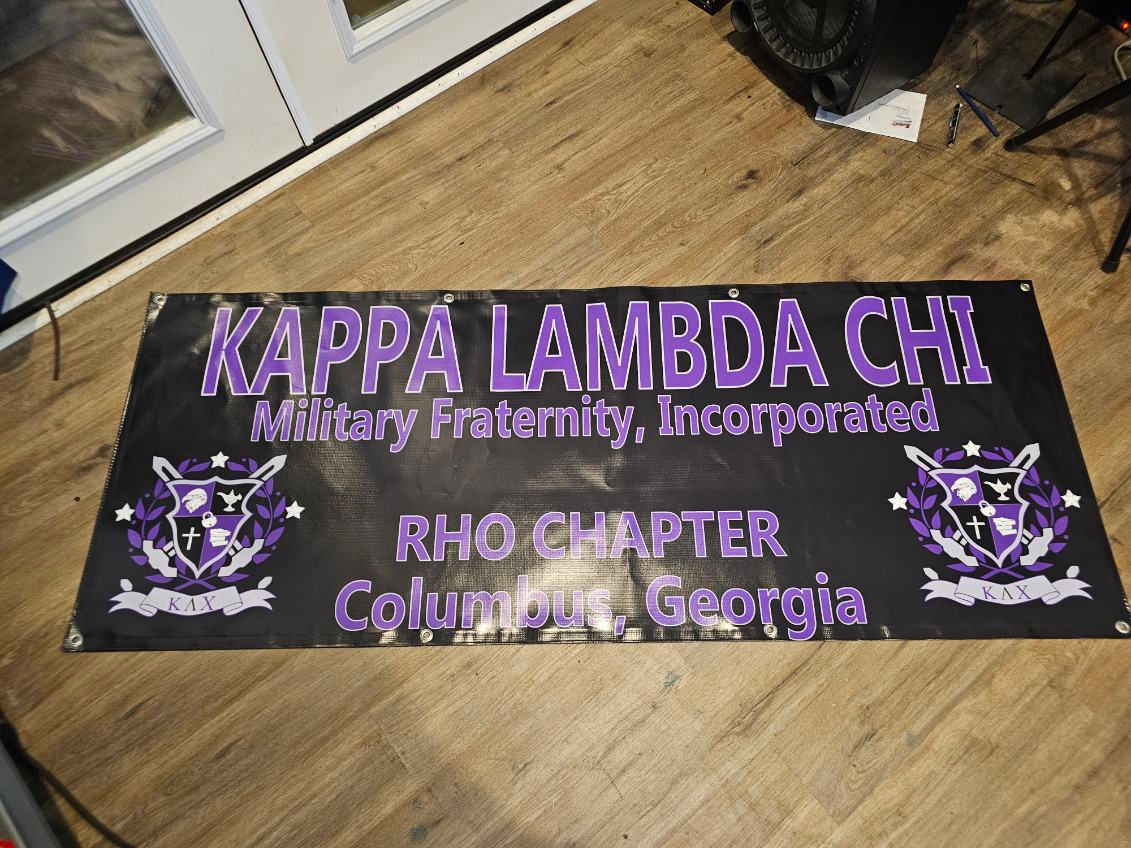 Chapter Banners for any organization (2ft x 6ft)