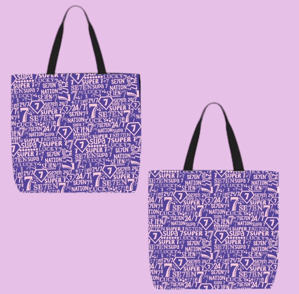 Line Number Hand Tote bag