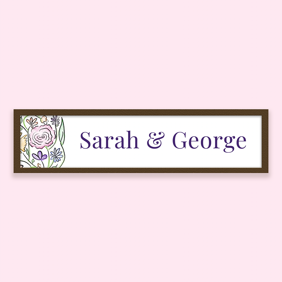 Colourful Customised Nameplate