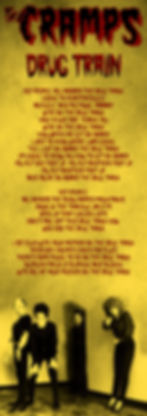 THE CRAMPS DRUG TRAIN LYRIC
