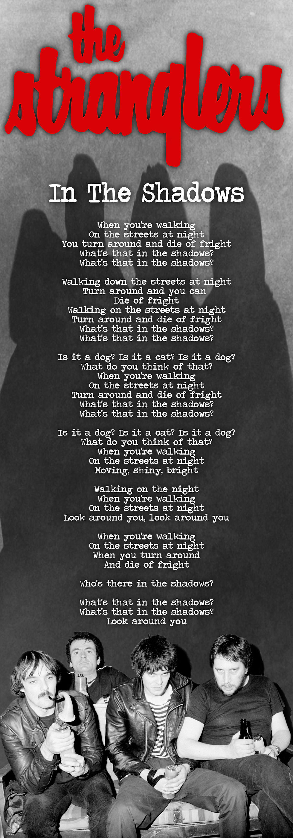 THE STRANGLERS IN THE SHADOWS LYRIC