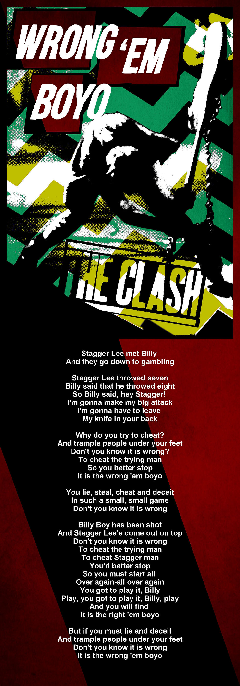 THE CLASH WRONG EM BOYO LYRIC