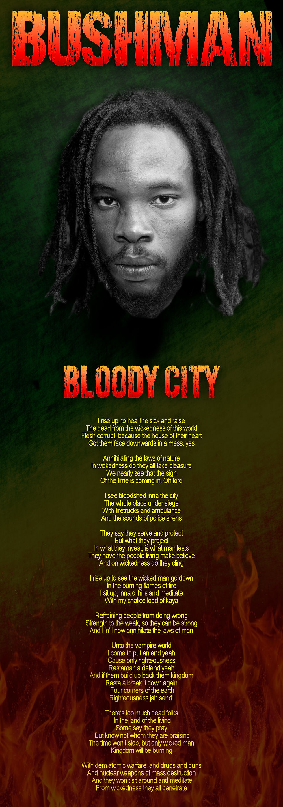 BUSHMAN BLOODY CITY LYRIC