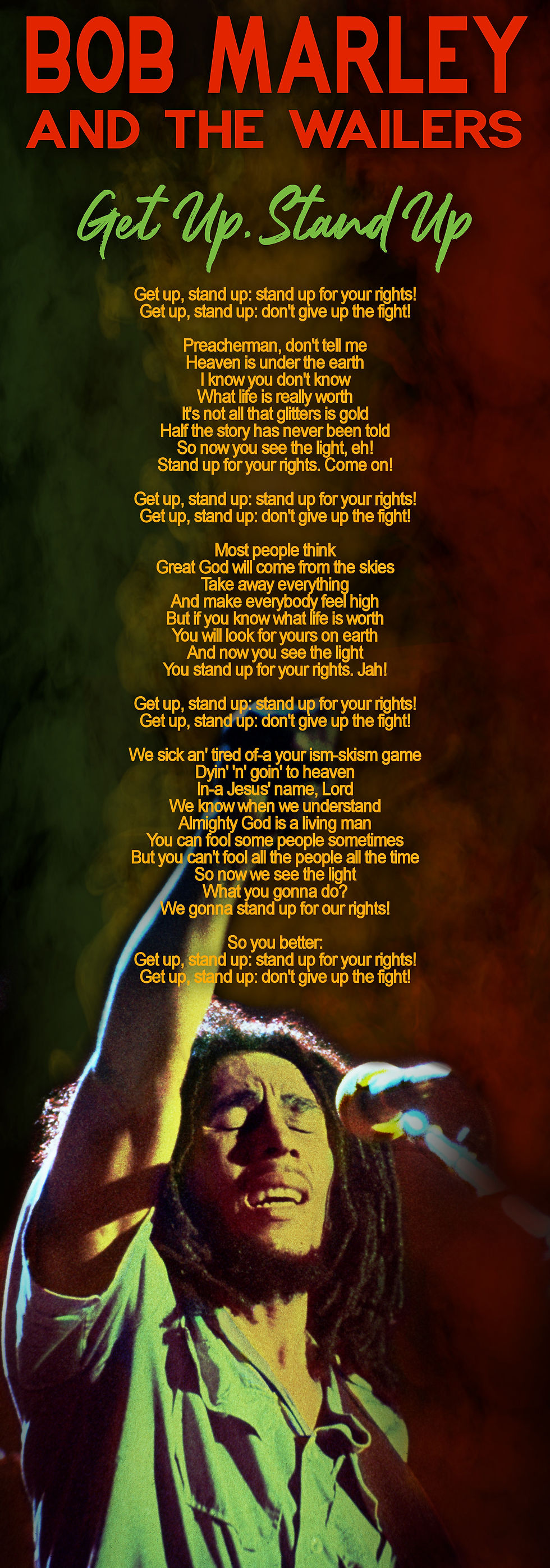 BOB MARLEY AND THE WAILERS GET UP, STAND