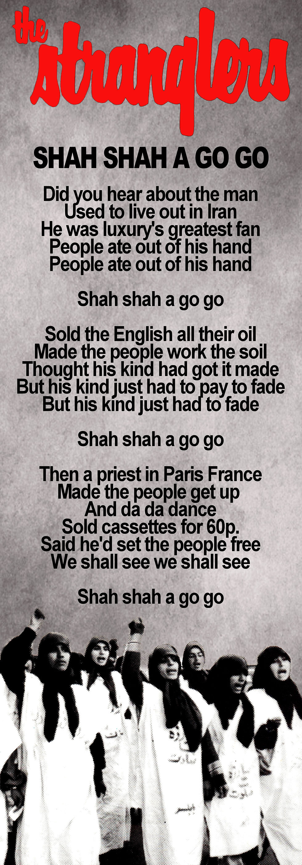 THE STRANGLERS SHAH SHAH A GO GO LYRIC2