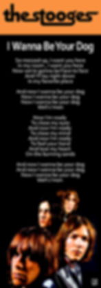 THE STOOGES I WANNA BE YOUR DOG LYRIC
