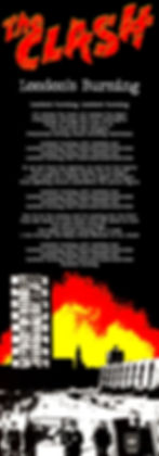 THE CLASH LONDONS BURNING LYRIC