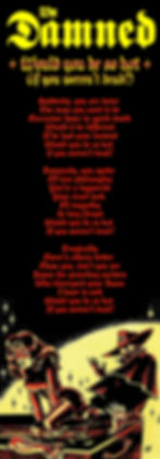 THE DAMNED WOULD YOU BE SO HOT LYRIC