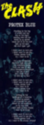 THE CLASH PROTEX BLUE 2 LYRIC