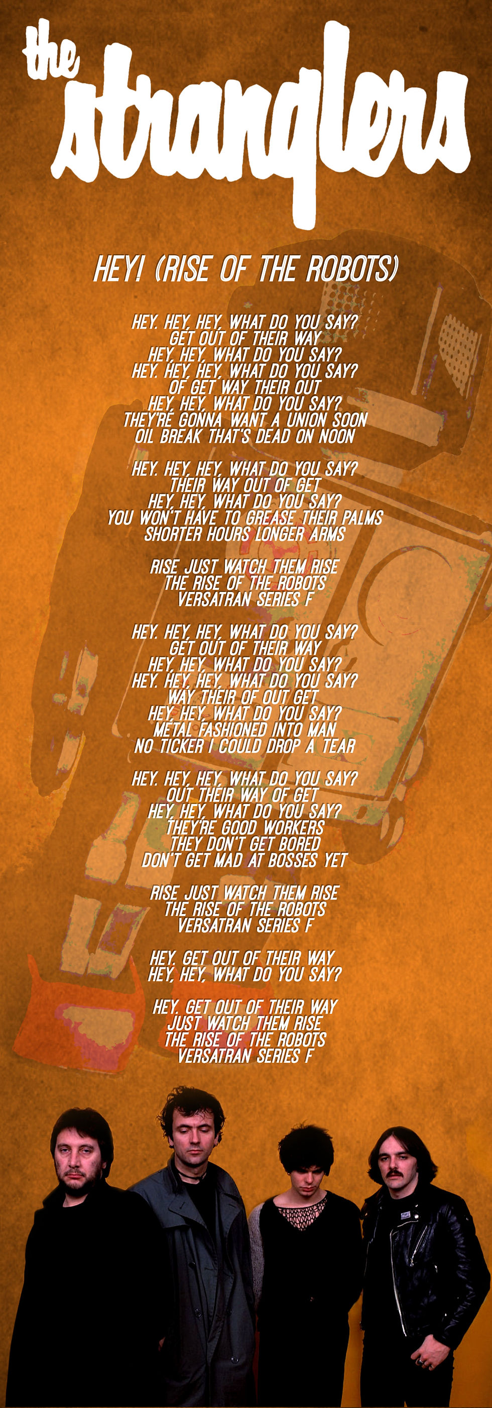 THE STRANGLERS RISE OF THE ROBOTS LYRIC