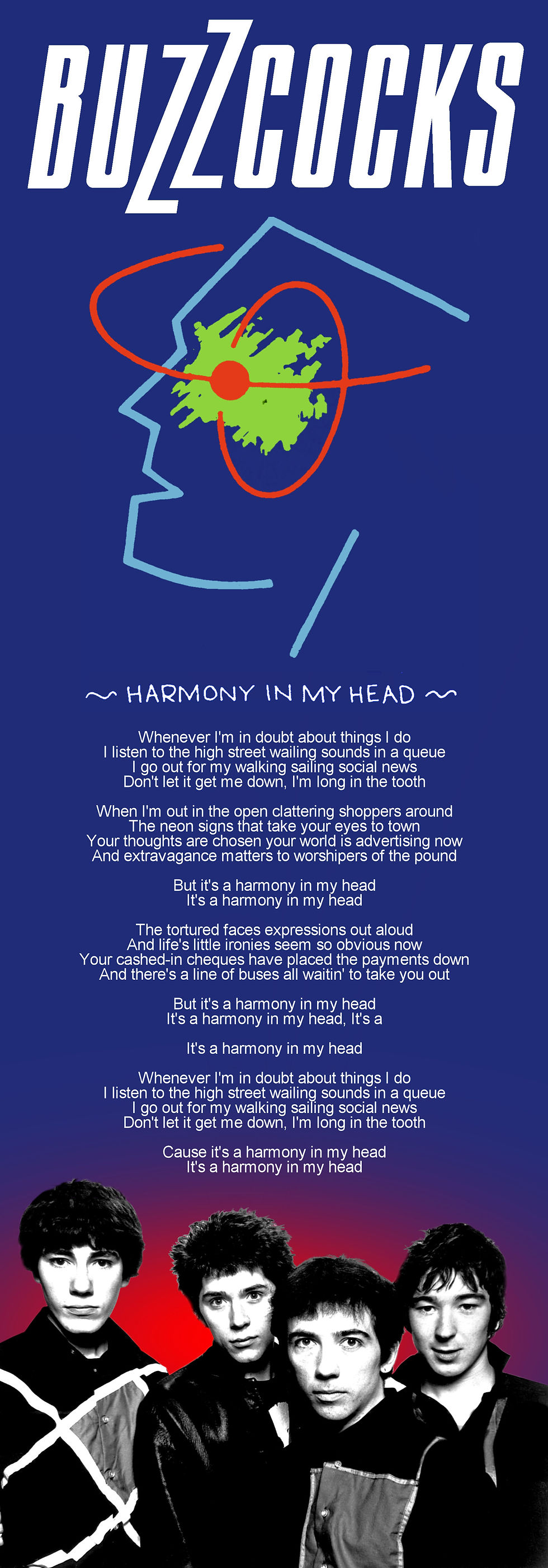 BUZZCOCK HARMONY IN MY HEAD LYRIC