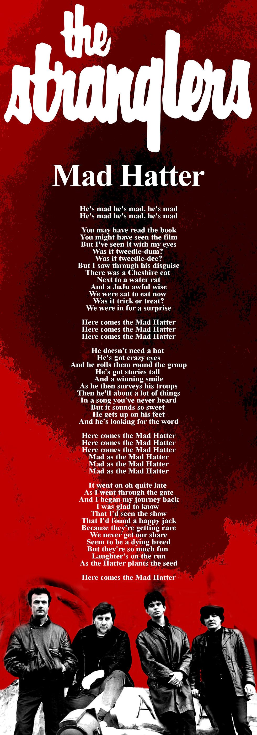 THE STRANGLERS MAD HATTER LYRIC