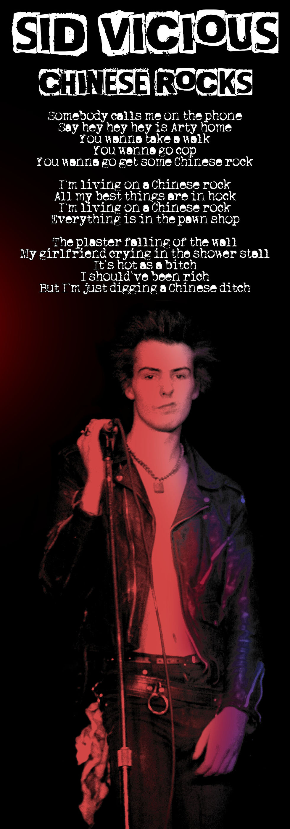 SID VICIOUS CHINESE ROCKS LYRIC