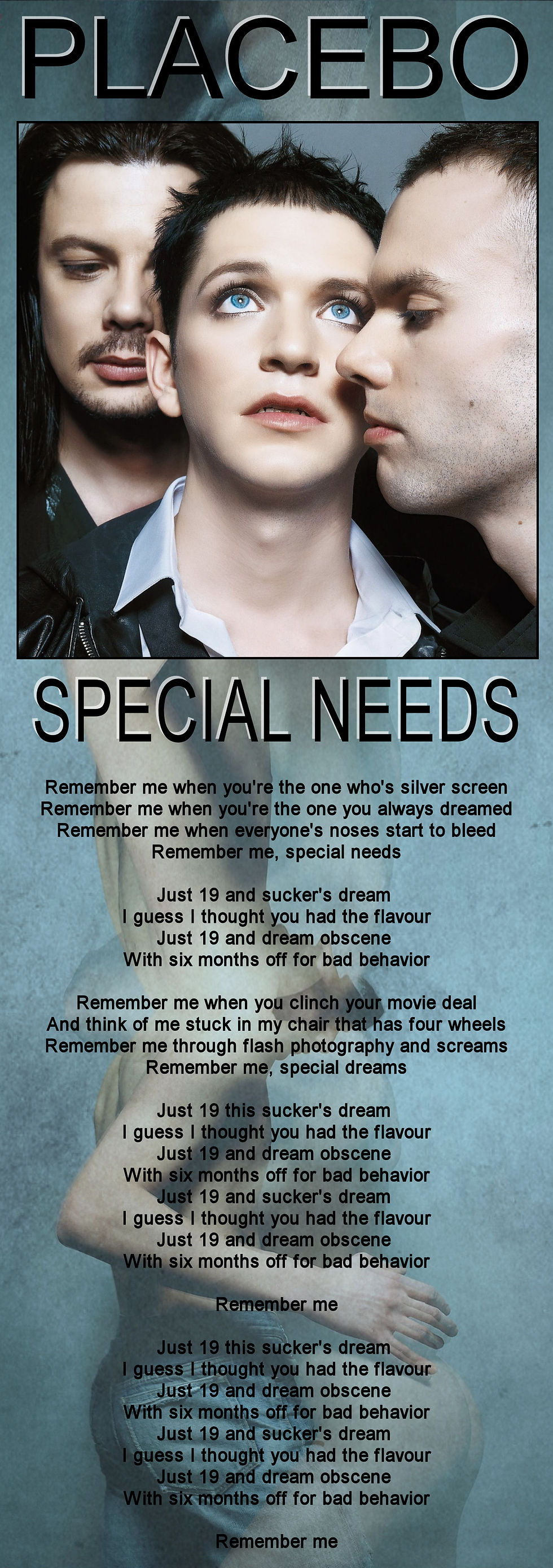 PLACEBO SPECIAL NEEDS LYRIC
