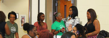 Tamyra with friends and family