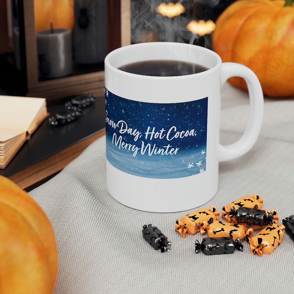 Thumbnail: Merry Winter by Wonder Night Design Ceramic Mug 11oz