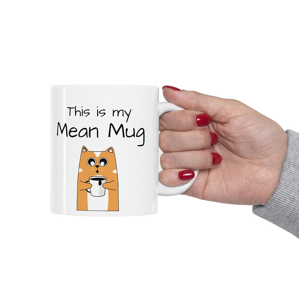 Thumbnail: Mean Mug by Wonder Night Design Ceramic Mug 11oz