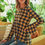 Thumbnail: Bell Sleeve Front Tie Top | S-Xl