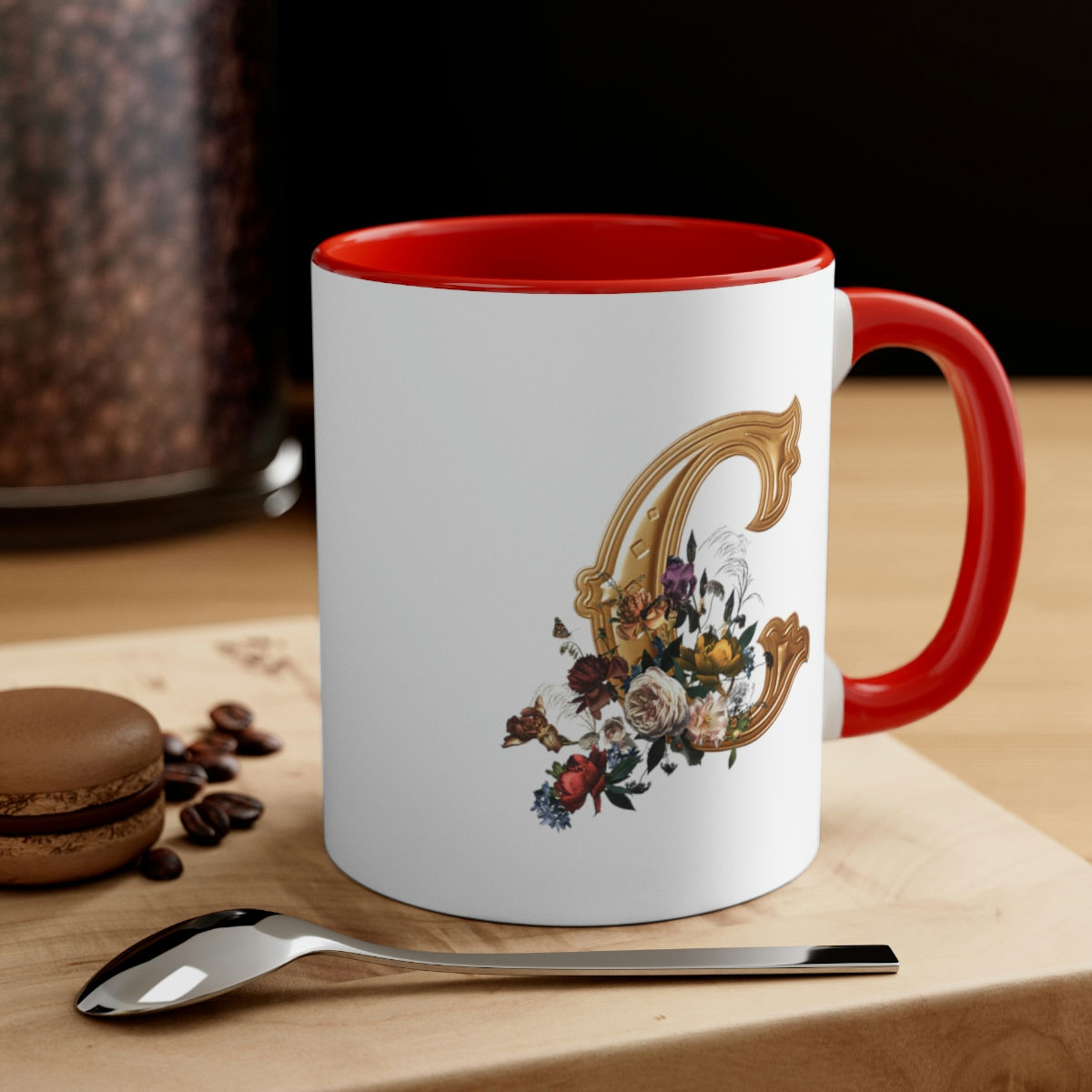 Letter Accent Coffee Mug, 11oz
