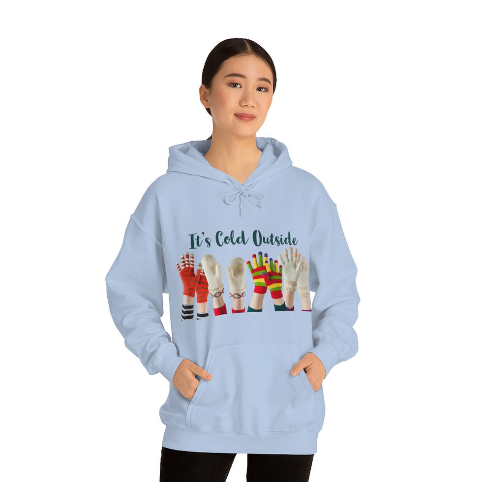 Thumbnail: Unisex Heavy Blend Hooded Sweatshirt - It's Cold Outside