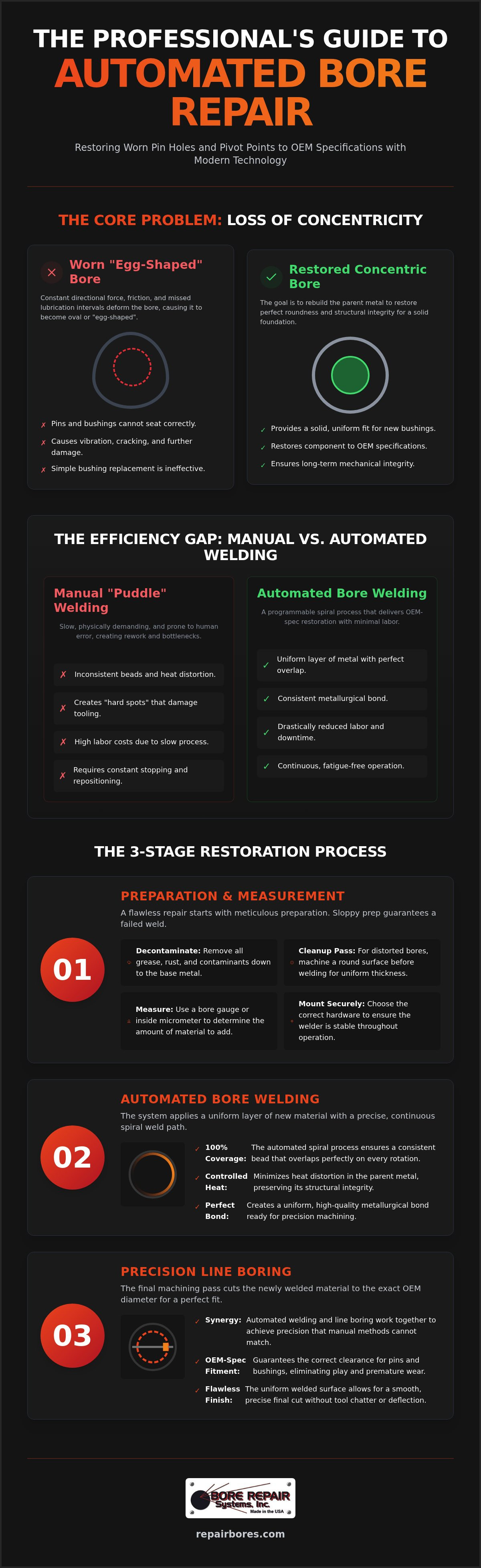 Automated bore welding systems