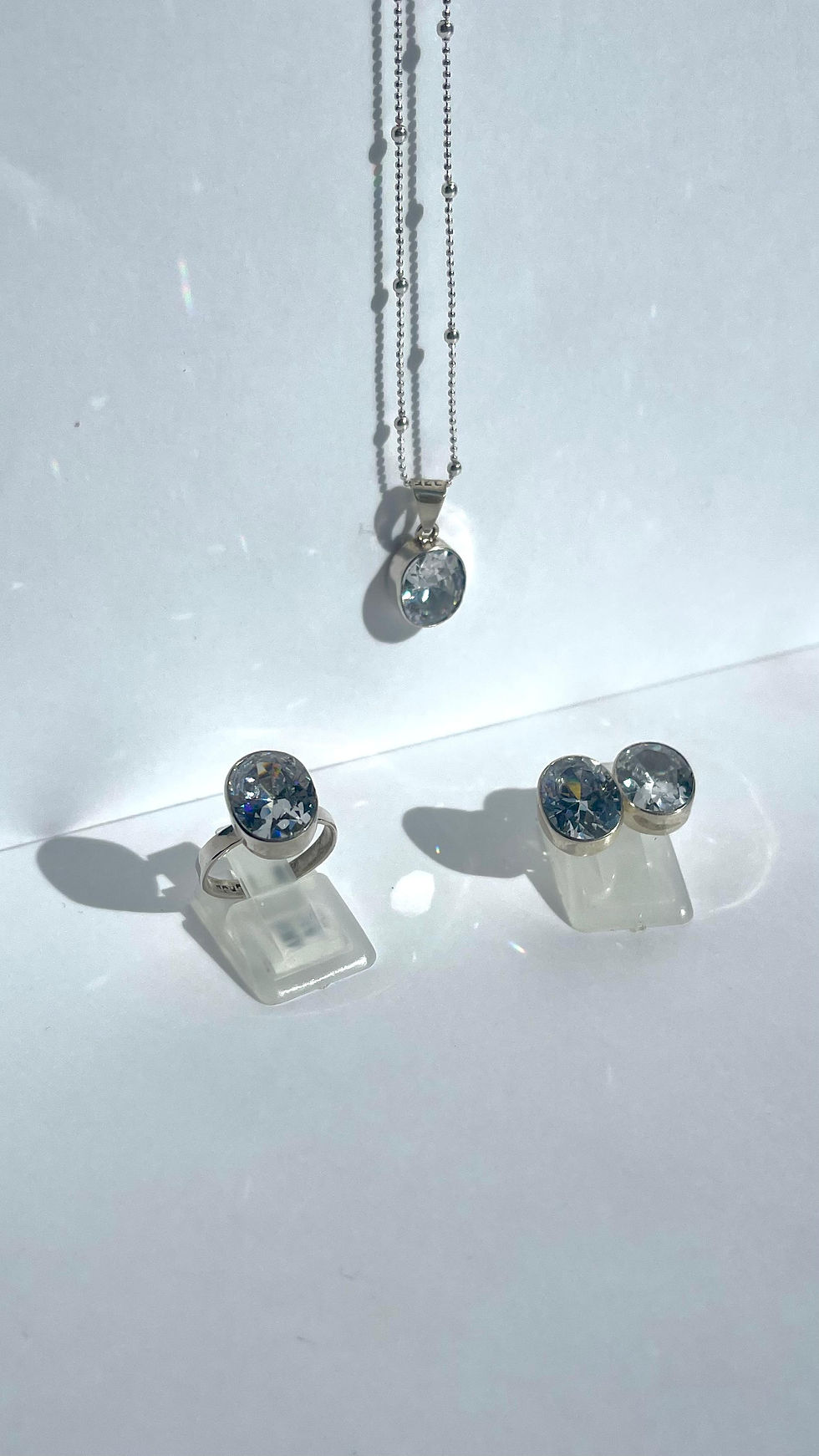 Conjunto de Plata con Zirconia