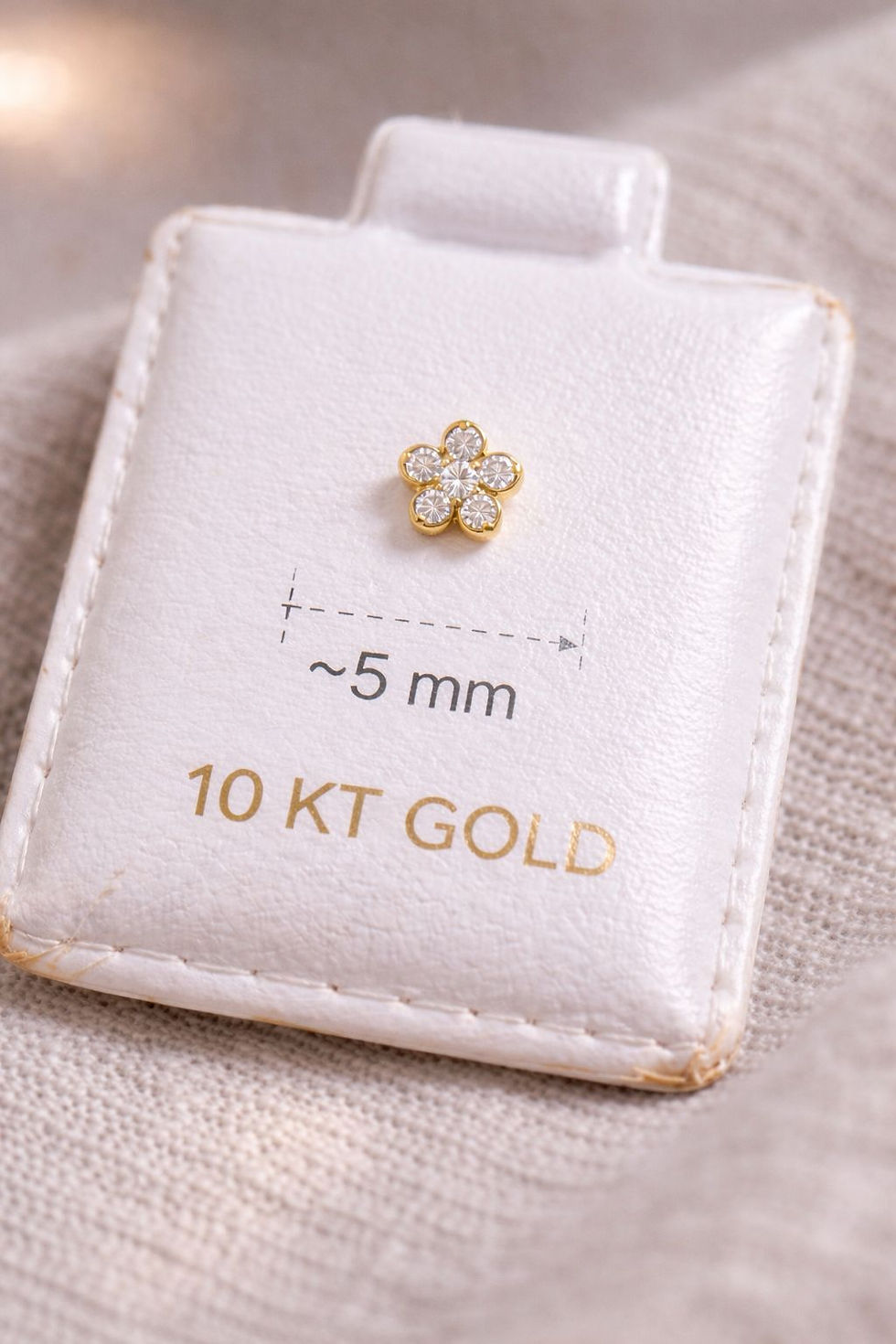 Miniatura: Piercing de oro 10k flor