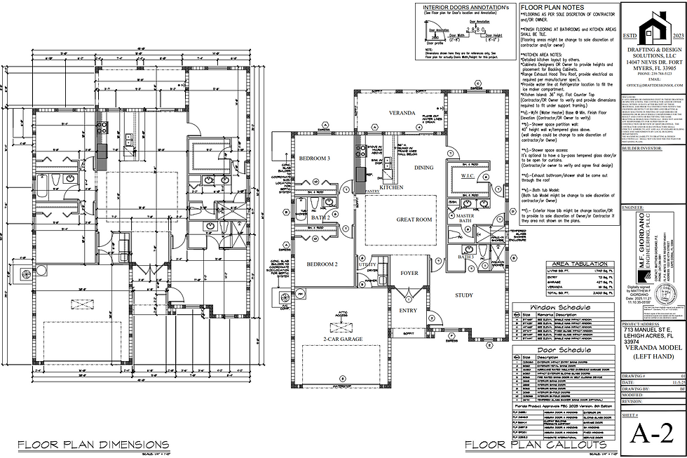 Detailed architectural floor plans for luxury construction services