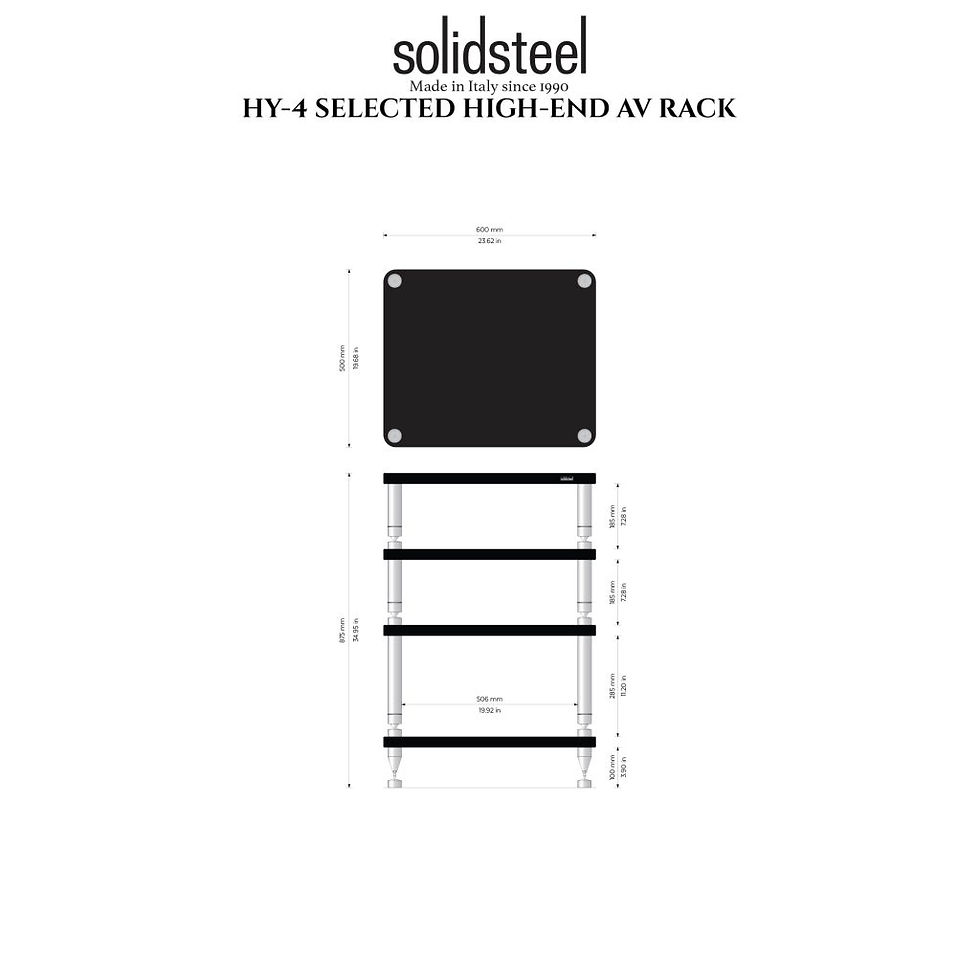 Thumbnail: SolidSteel HY Series Amp Stand / AV Rack