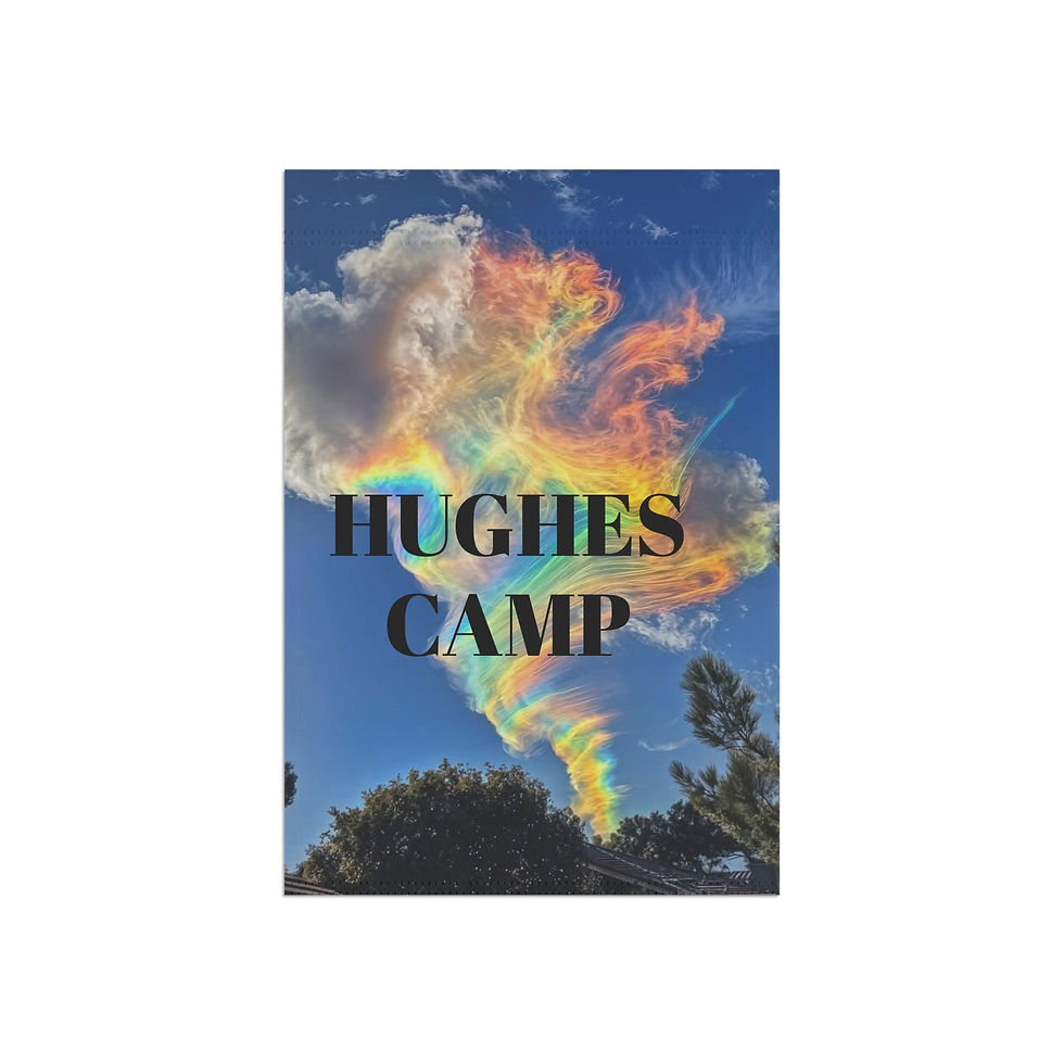 Thumbnail: Colorful Rainbow Cloud Garden Banner – Whimsical Outdoor Decor