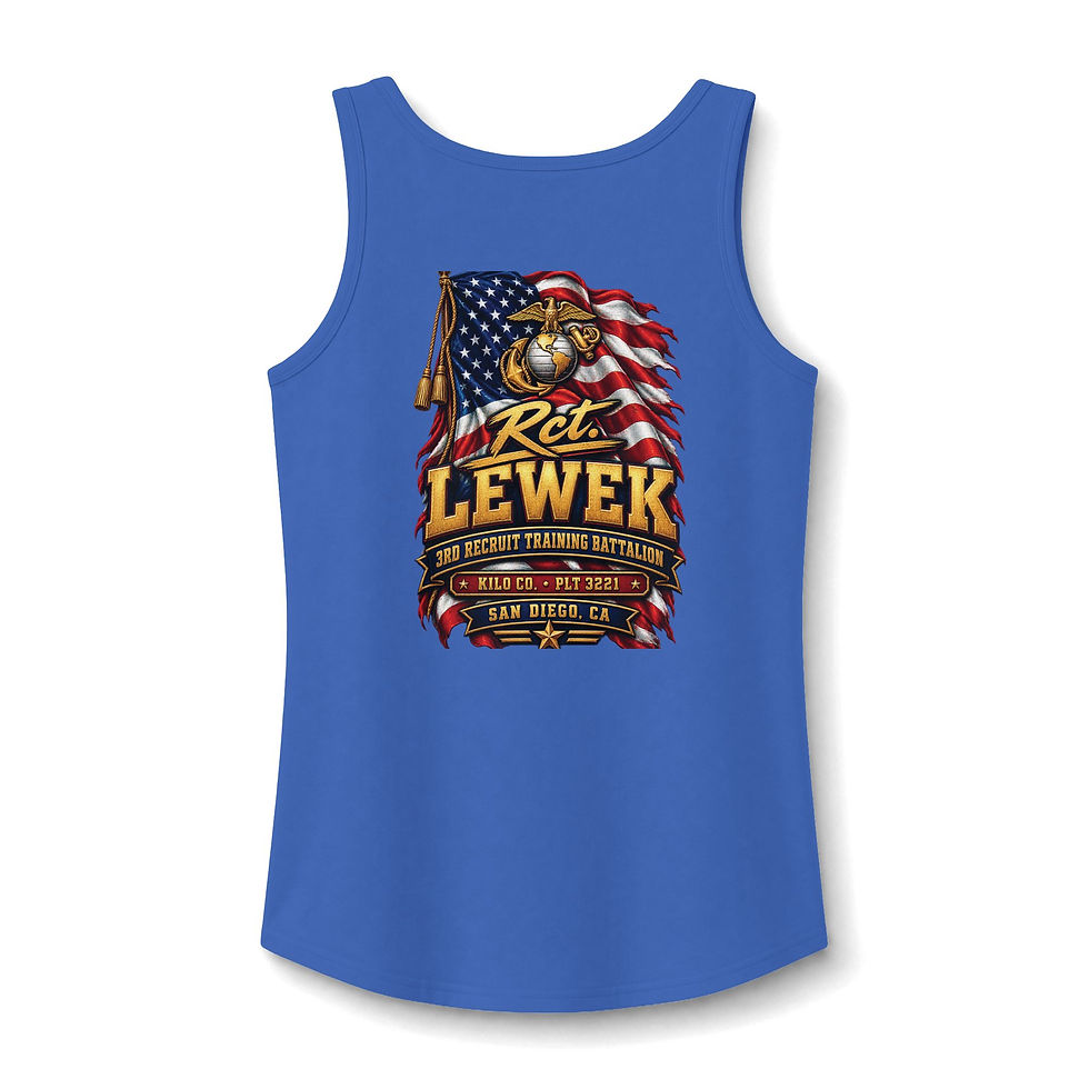 Thumbnail: Copy of Copy of Proud Mama of a Marine Tank Top — Patriotic USMC Mom Graphic