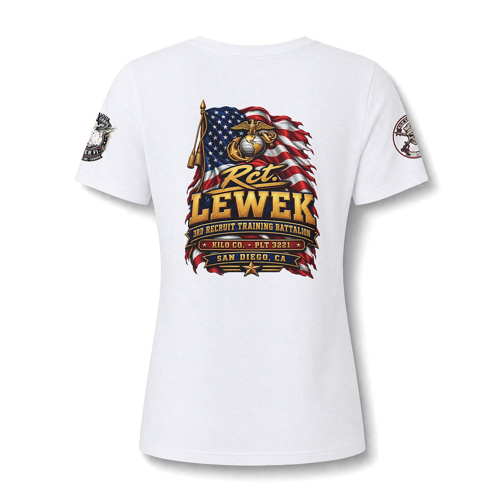 Thumbnail: Copy of Proud Mama of a Marine V-Neck Tee